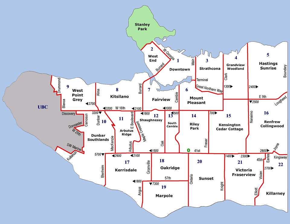 Map of Neighbourhood Boundaries
