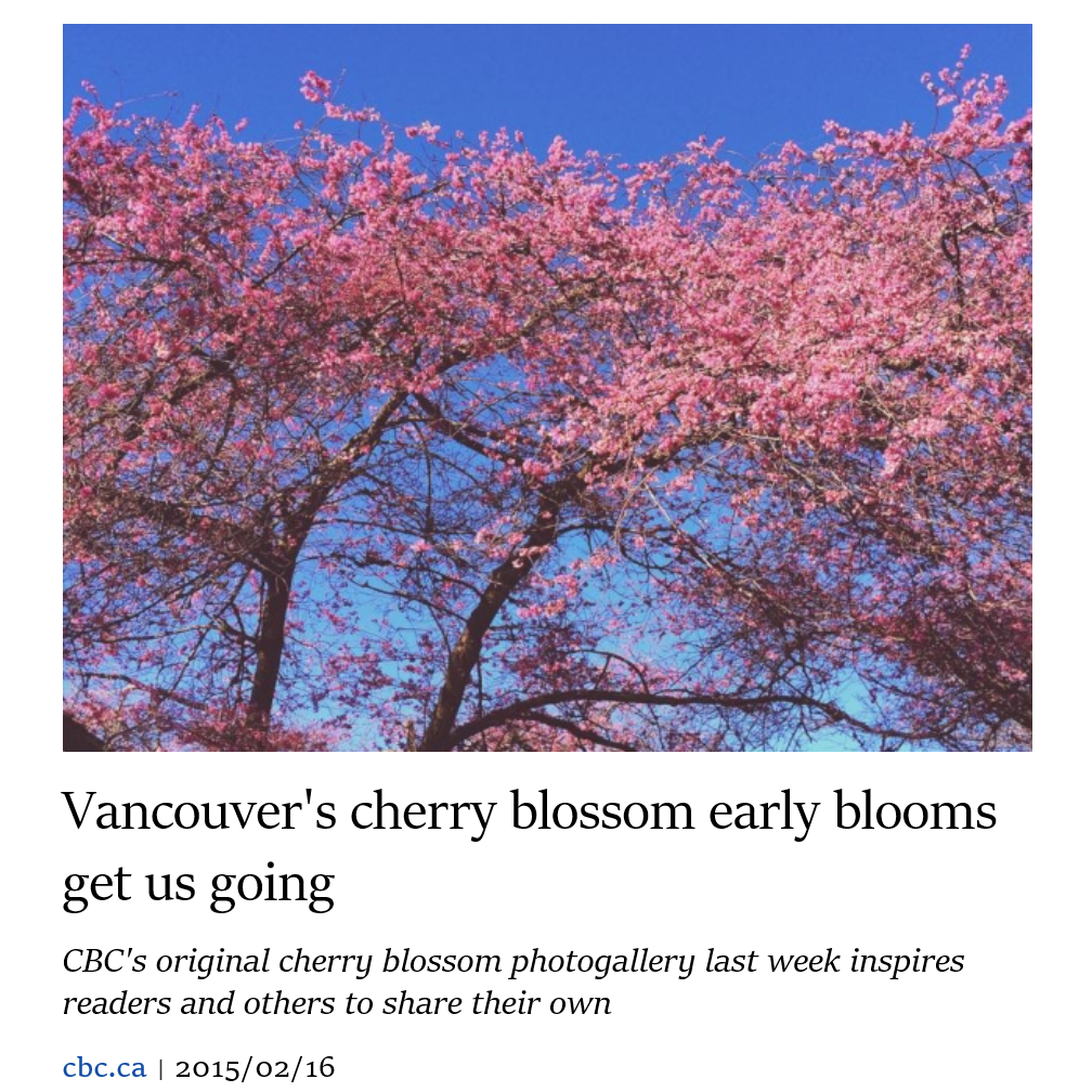 CBC Vancouver February 16, 2015