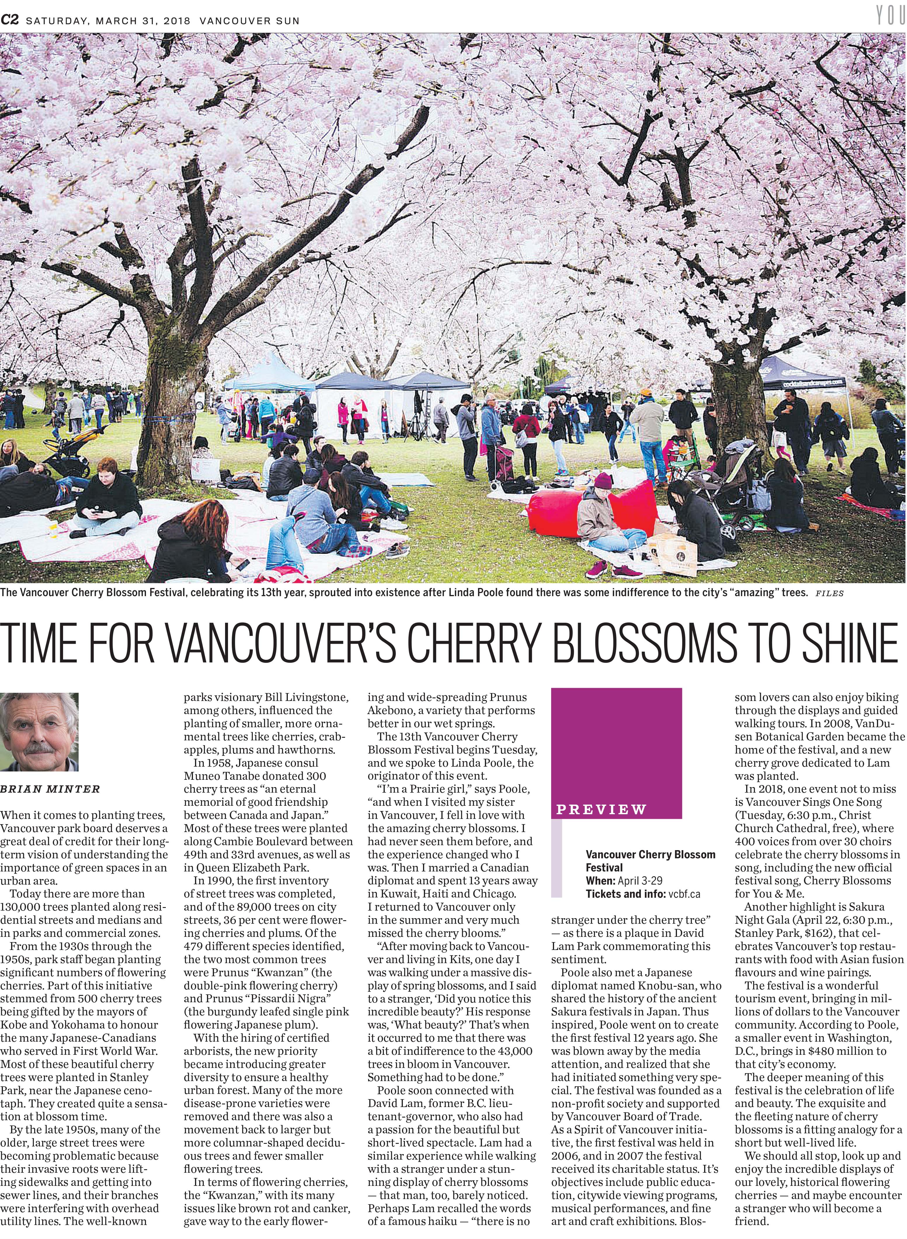 March 31 - Vancouver Sun